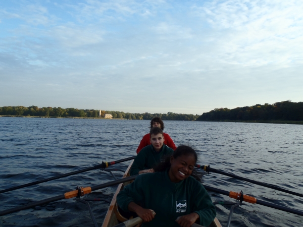 Sacrower Kirche bei Sonnenaufgang Havelkanal Marathon 2015