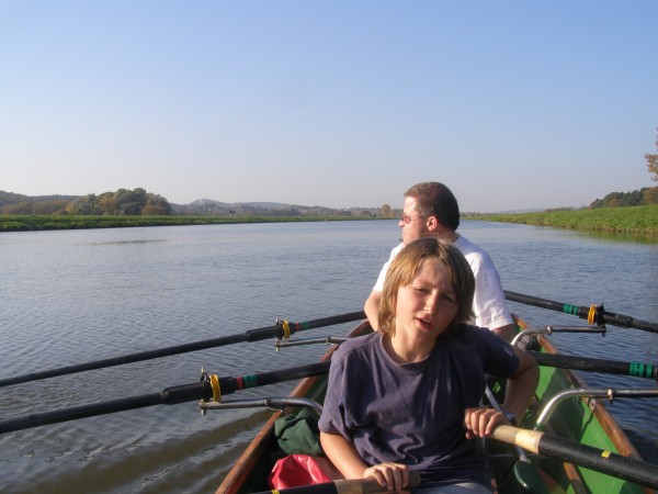 Scheitelhaltung des Main Donau Kanals im Ruderboot MDK08