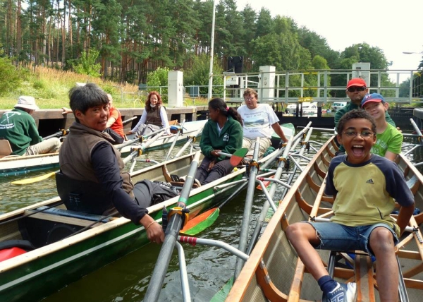 Schleuse Diemitz Ruderboote 2013