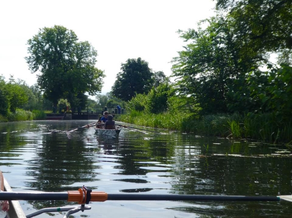 Schleuse am Finowkanal Ruderer 2017