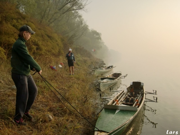 Start im Morgennebel Po 2017