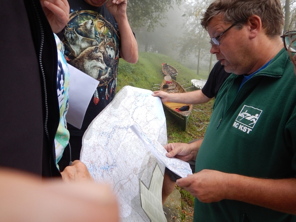 Streckenplanung im Nebel Po 2014