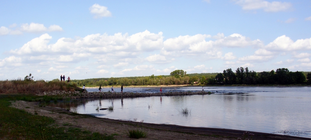 Stromschnelle weichsel panorama 2015