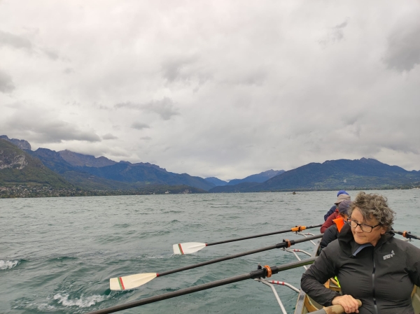 Vierermannschaft auf dem Lac dAnnecy 2023