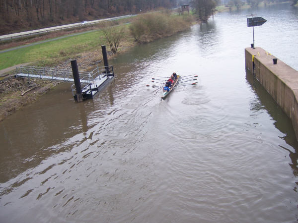 Vierer auf der Fulda