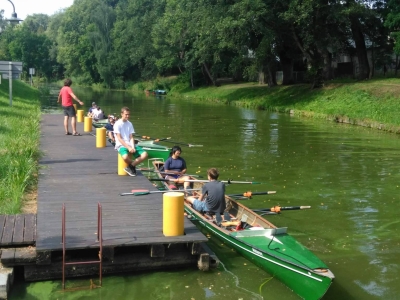 Wartestelle Schleuse Ostroda Polen 2017