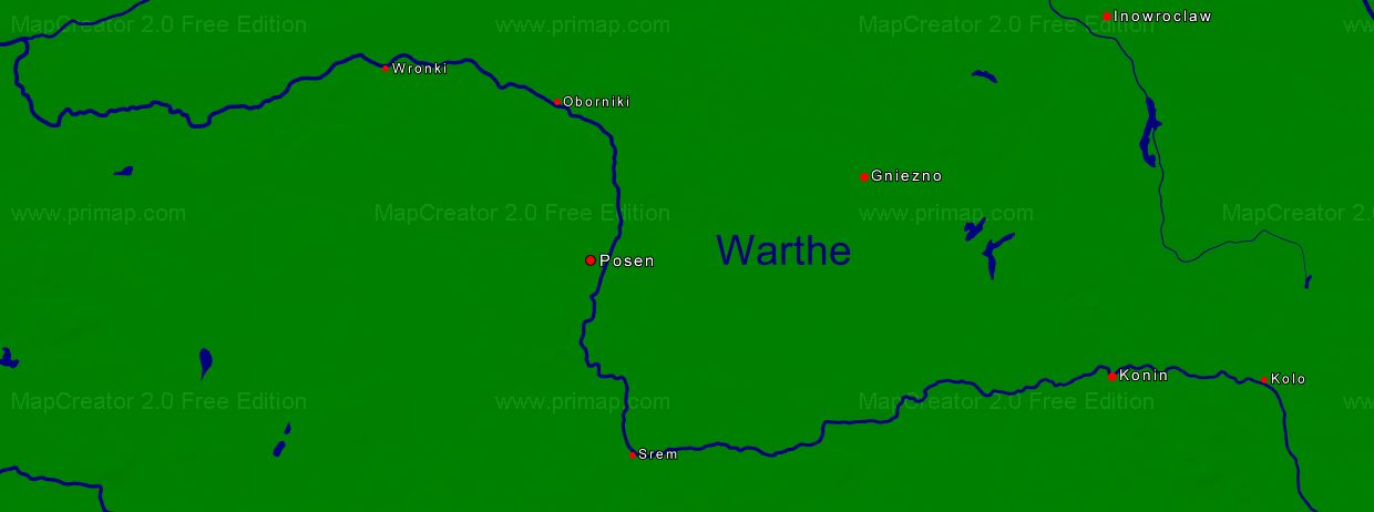 Warthe Landkarte1