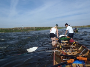 Wildwasser auf der Narew Ruderinnen 2015