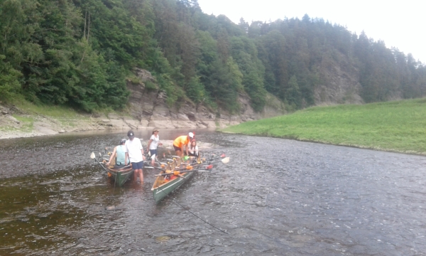 Wildwasser auf der Saale 2018