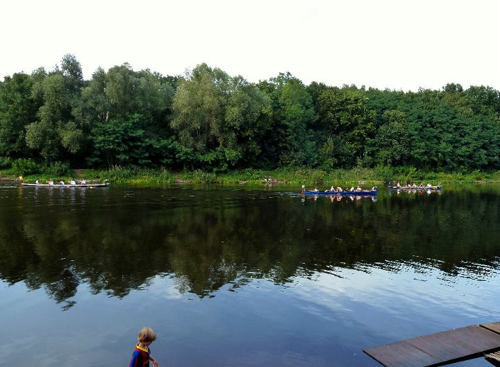 Zieleinlauf der Ruderboote Kleinmachnow 2011