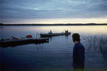 boot am  abend Saimaa