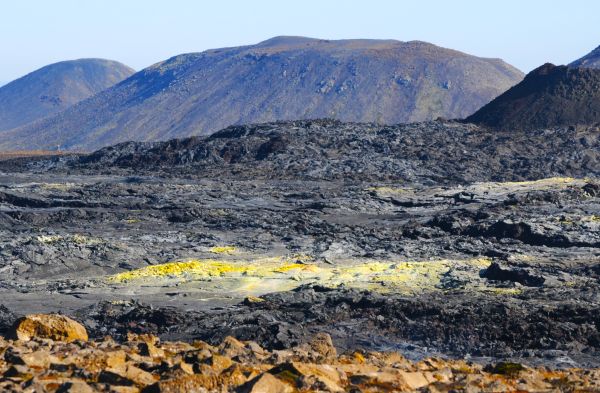 frisches Lavafeld Island 2022