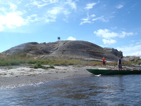 ideale Pausenstelle auf der letzten Klipppe vor dem Skaggerak 2018