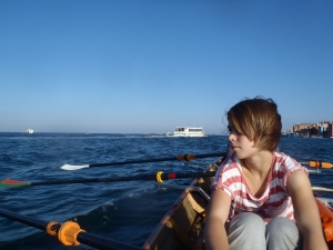 johanna auf der lagune von venedig 2014