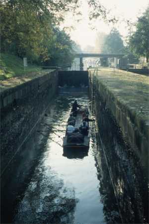 kahnschleuse heilbronn ruderboot barke