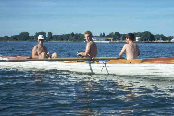 Ruderboot im Strelasund Rudern