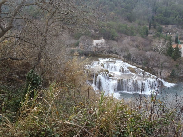 krka faelle von oben kroatien 2013