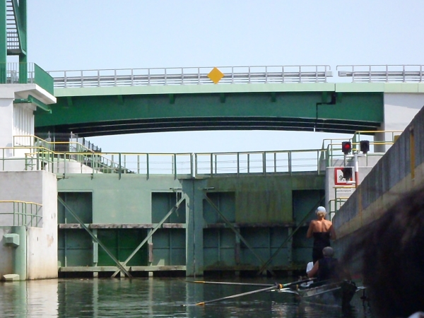 letzte Schleuse vor Danzig Weichsel 2013