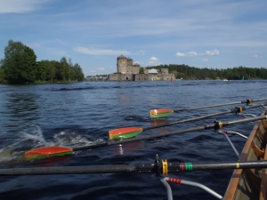 ruderboot vor der festung saimaa 2014