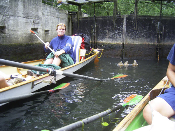 Spreewald schleuse katrin enten