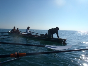 steuer einsetzen auf dem meer Venedig 2014