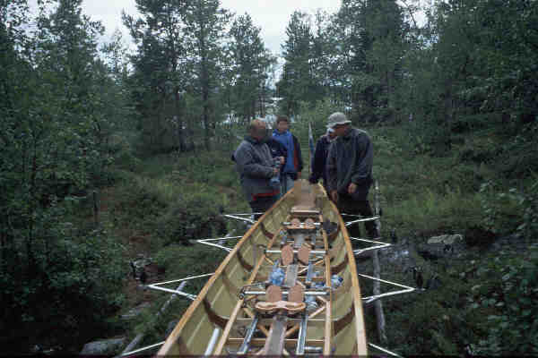 durch Wald und Sumpf mit dem Ruderboot