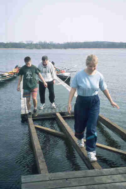 Werder Steg Ruderboot